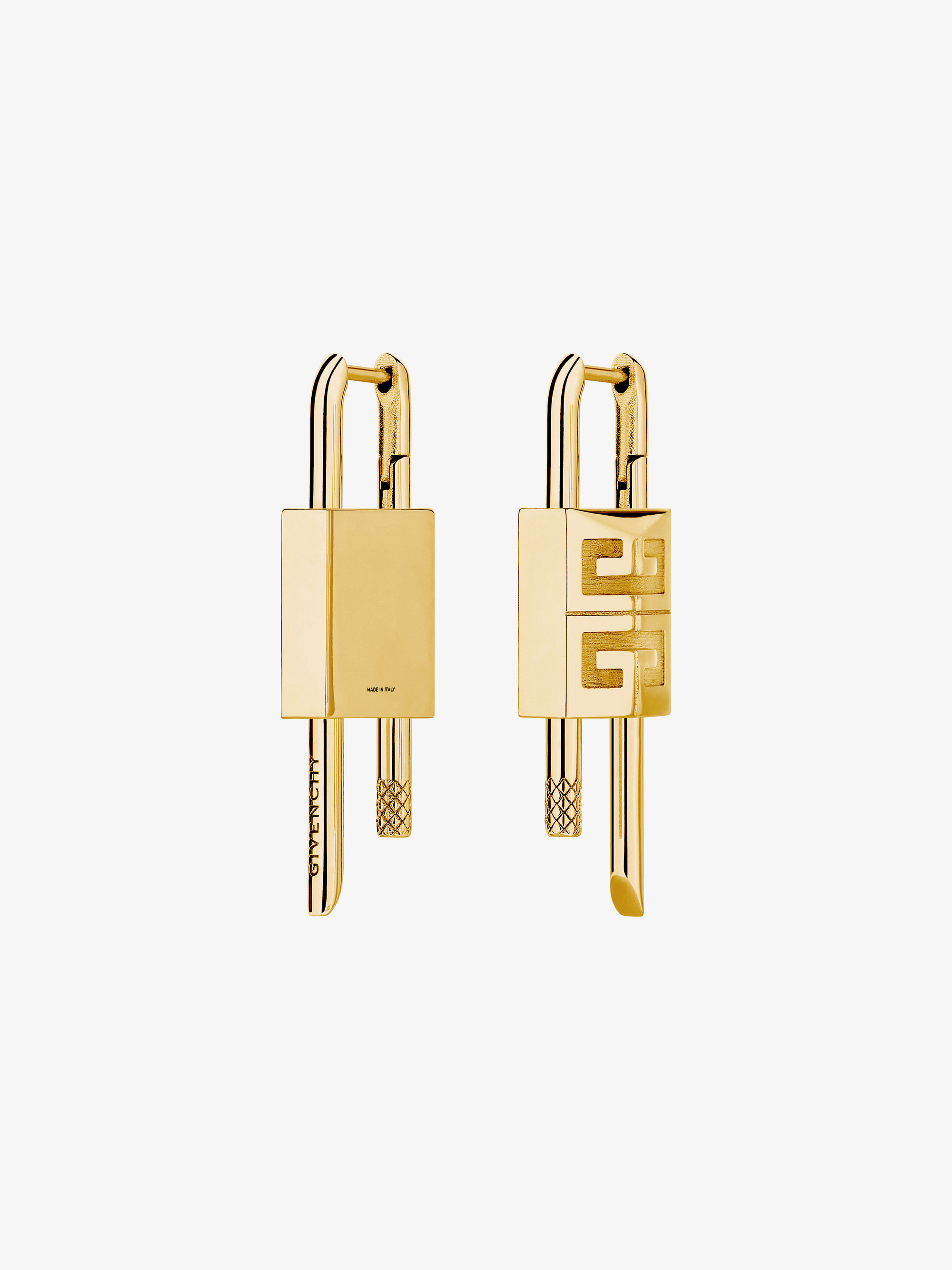 LOCK SMALL GOLDEN EARRINGS