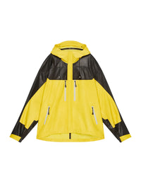 Veste technique en cuir - Black & Yellow