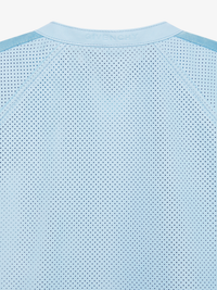 SHORT SLEEVE LEATHER PERFORATED BLOUSON