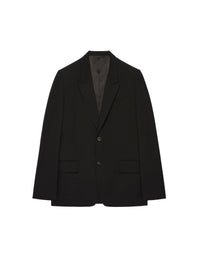 Veste Slim en laine avec coutures apparentes - Black
