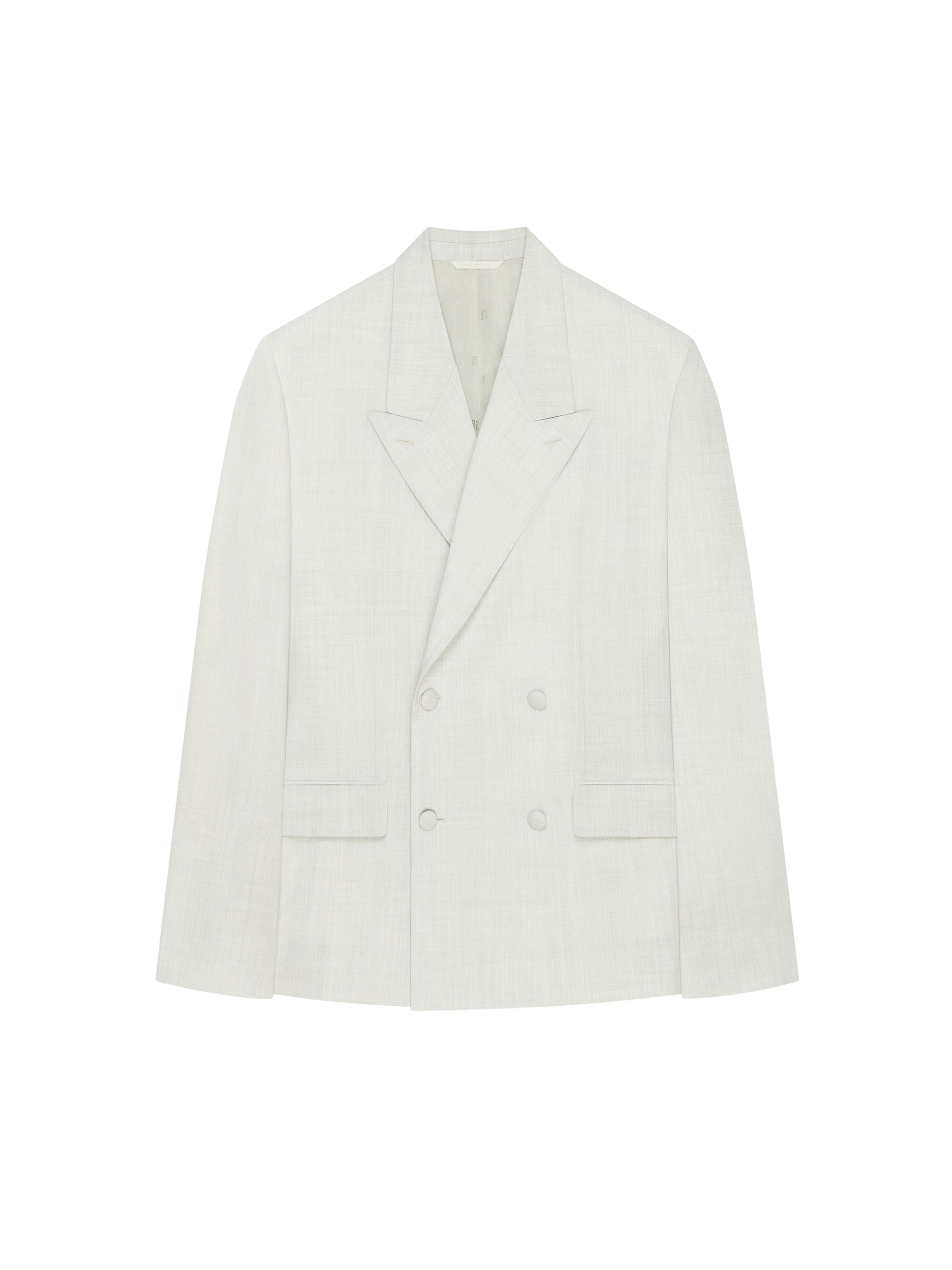 PEAK LAPEL DOUBLE BREASTED JACKET
