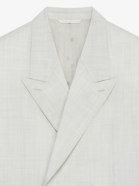 PEAK LAPEL DOUBLE BREASTED JACKET