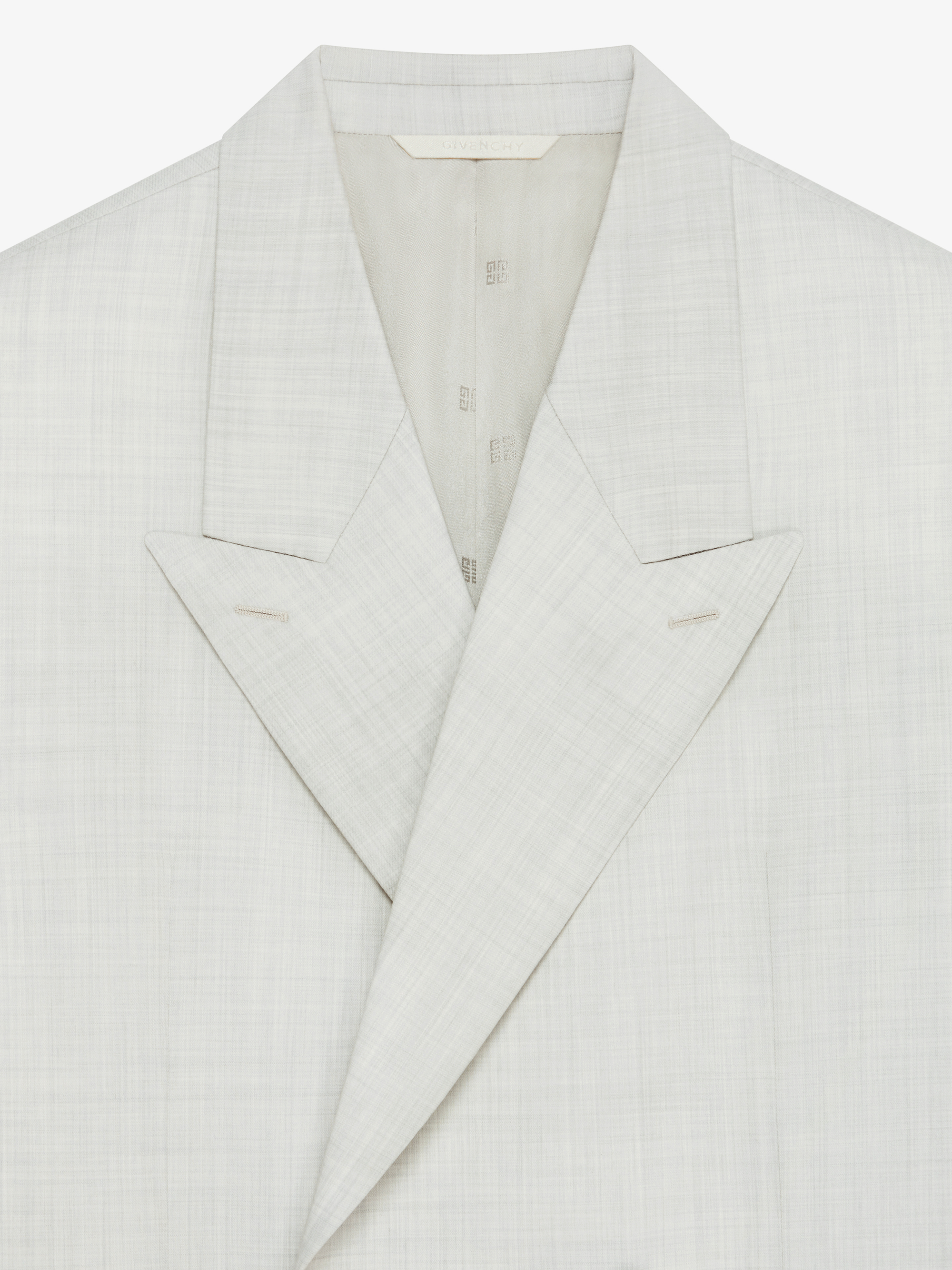 PEAK LAPEL DOUBLE BREASTED JACKET