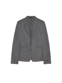 Veste en laine à détail 4G - Black & White