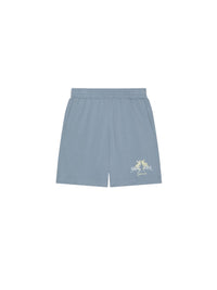 Bermuda en molleton avec broderie objets d'Hubert - Grey Blue
