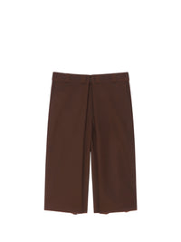 PLEATED EXTRA LARGE CHINO SHORT
