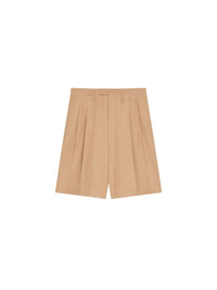 PLEATED FORMAL SHORT