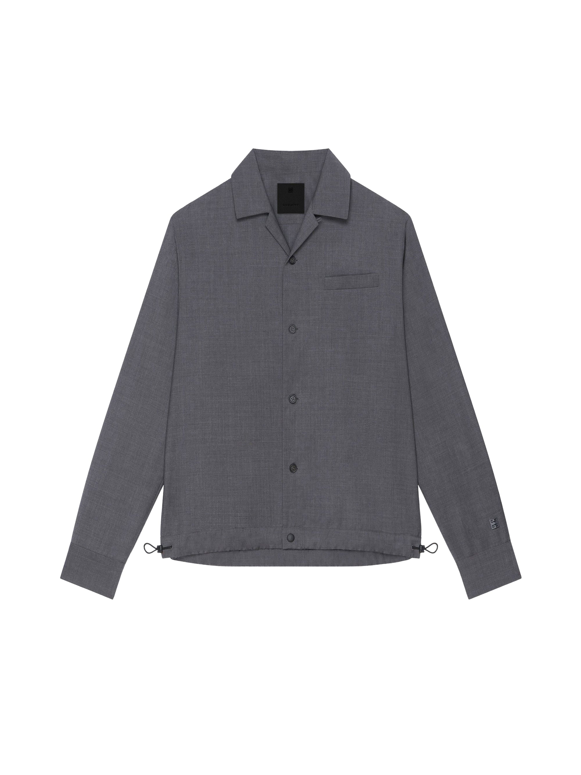 Surchemise en laine - Medium Grey