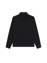 Surchemise en laine double face - Black