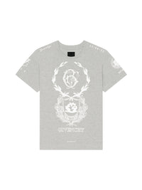 CREST STORY ON GREY MELANGE BASE