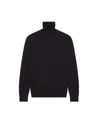 Pull à col roulé en laine et cachemire - Black
