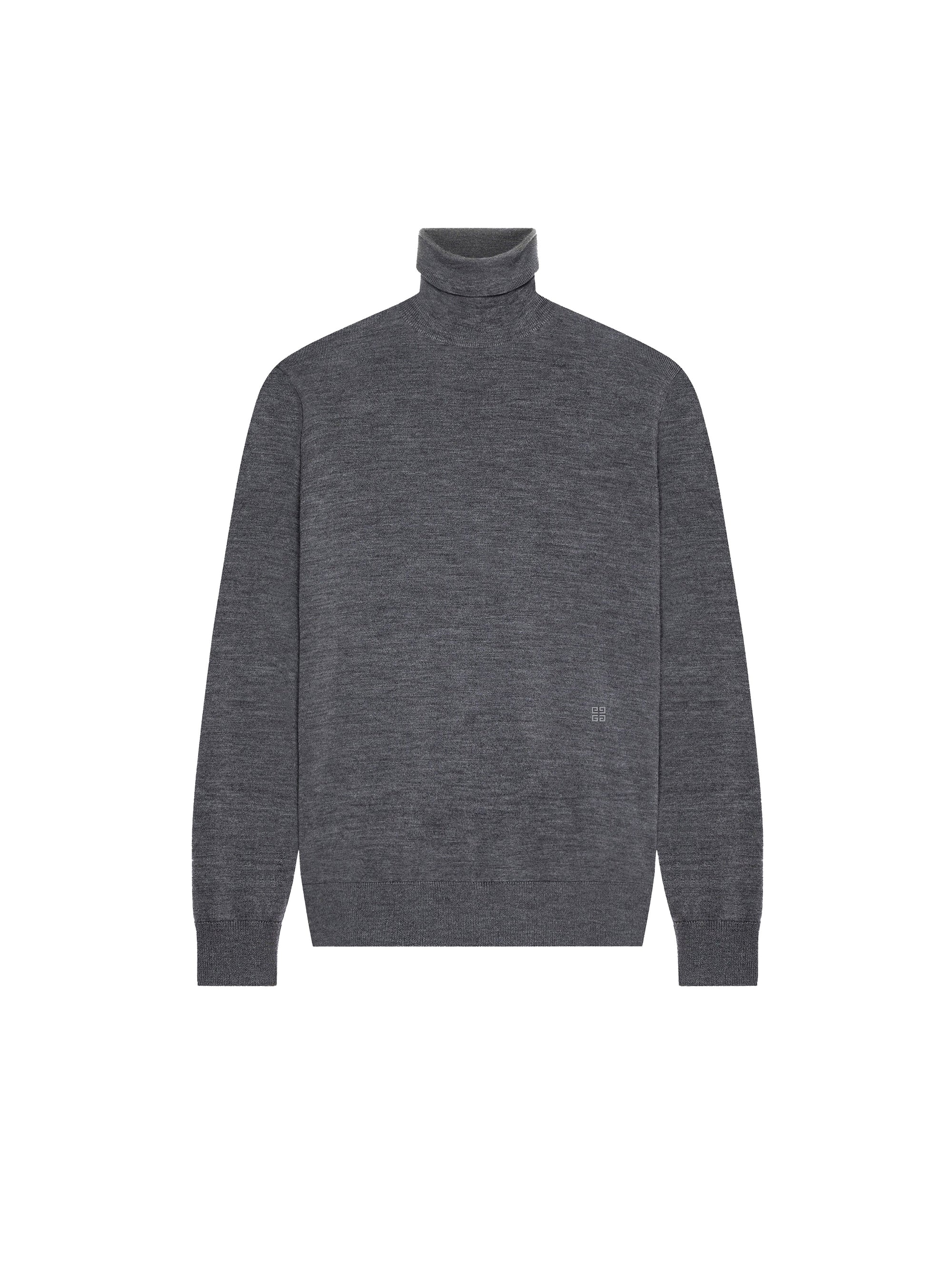 Pull à col roulé en laine et cachemire - Medium Grey