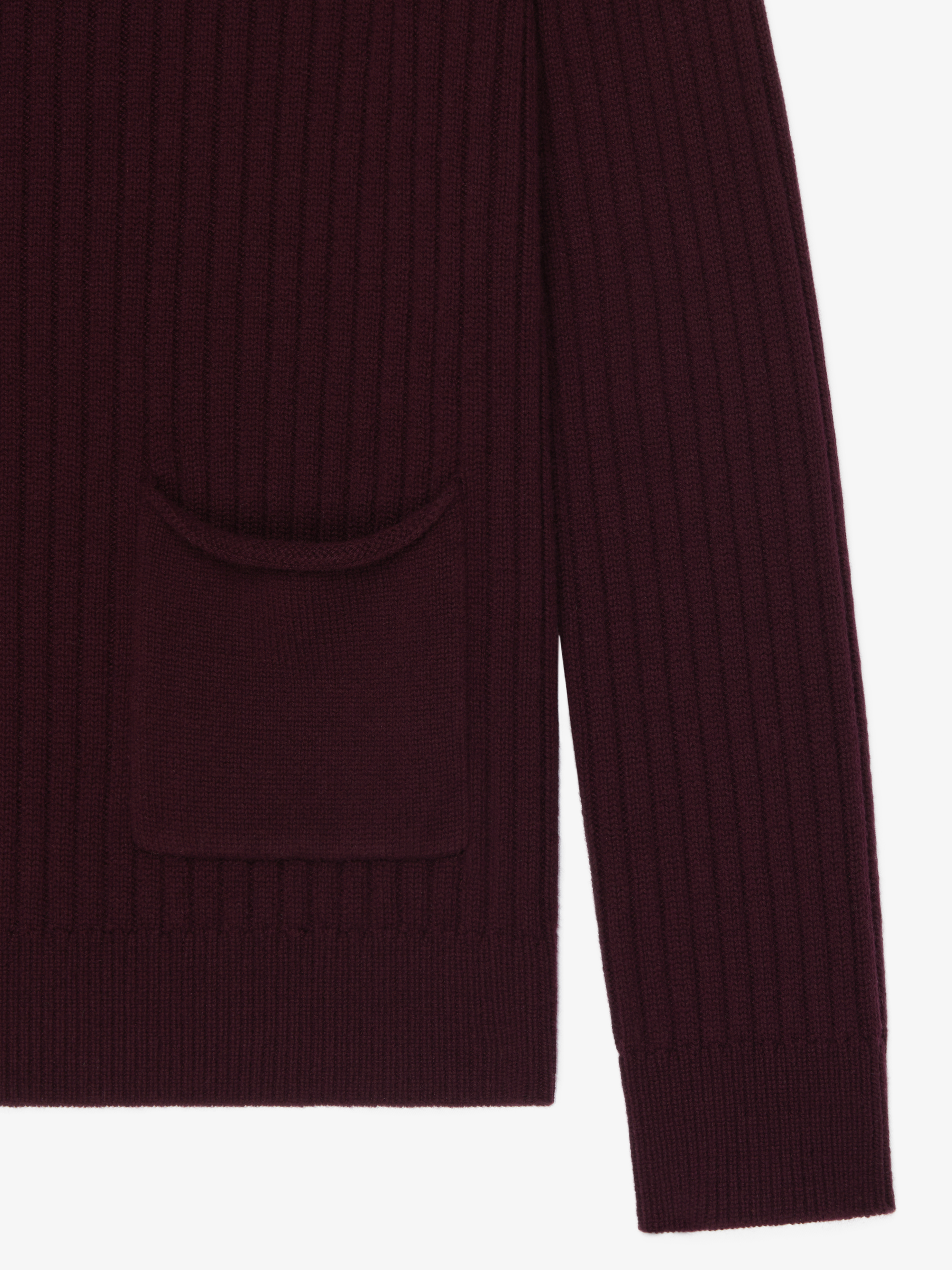 V-NECK SWEATER WITH POCKETS