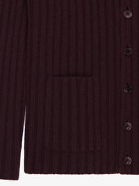 SCOOP NECK CARDIGAN WITH POCKETS
