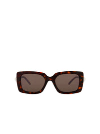 4G Pearl acetate sunglasses with crystals – Dark Havana