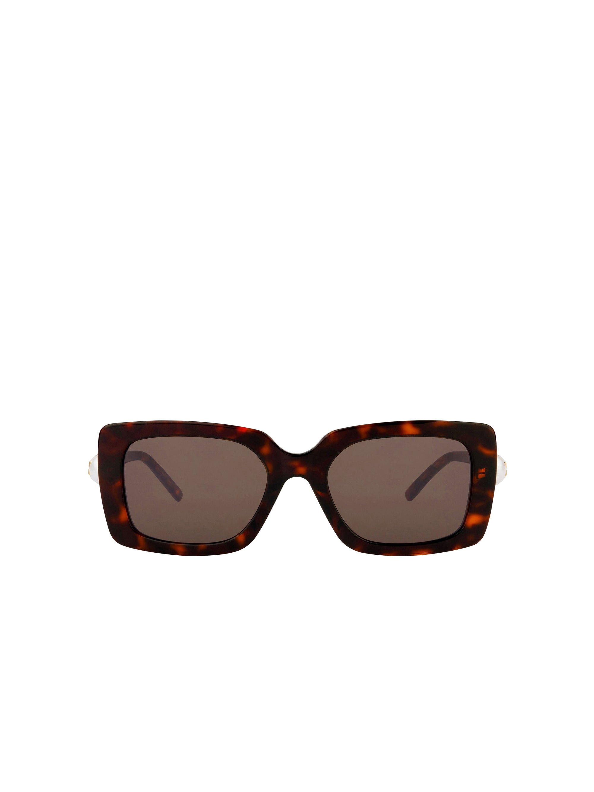 4G Pearl acetate sunglasses with crystals – Dark Havana