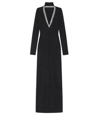 TURTLENECK OPEN BACK LONG DRESS