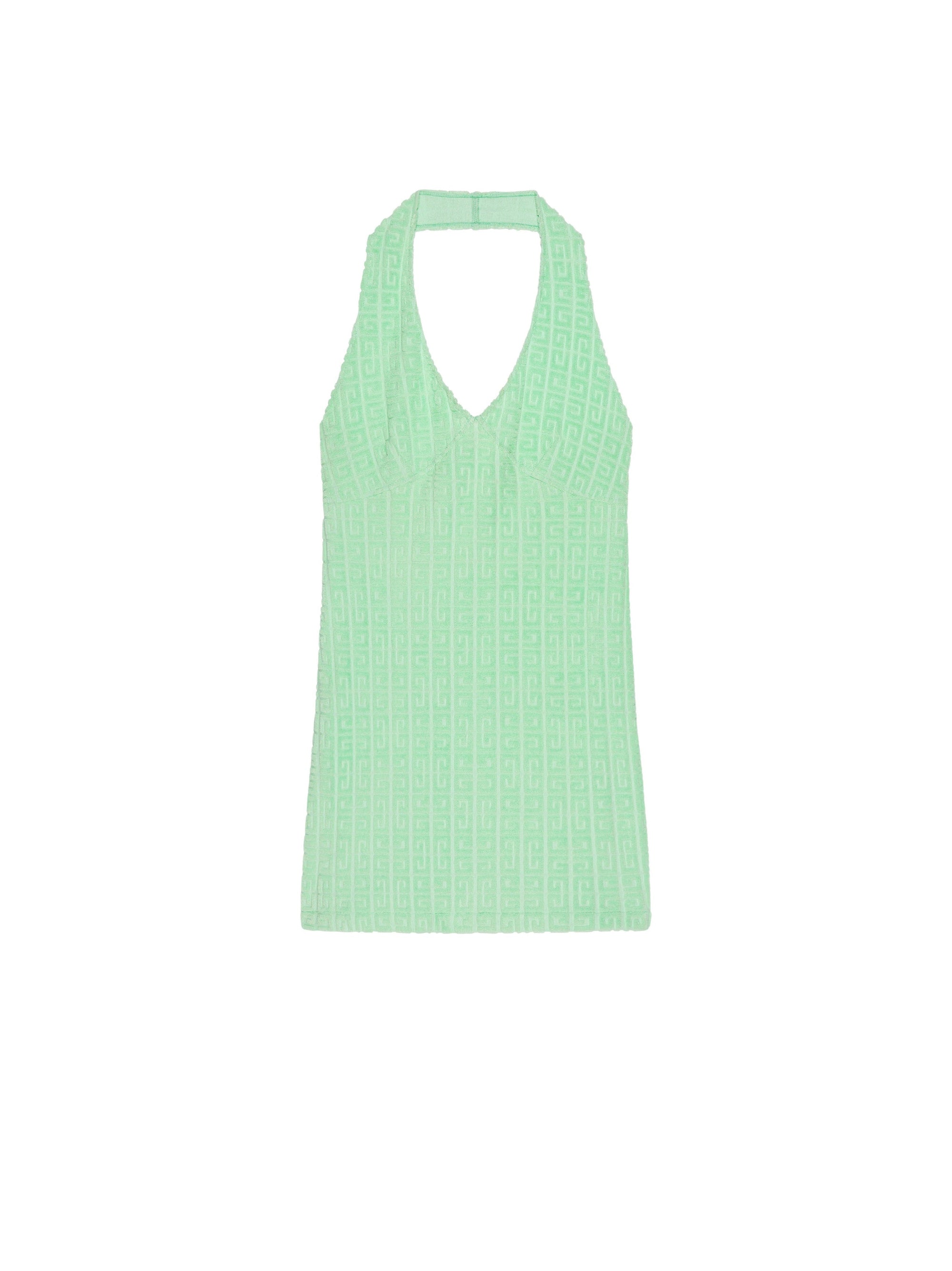 HALTER NECK TOWELLING DRESS