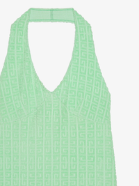 HALTER NECK TOWELLING DRESS