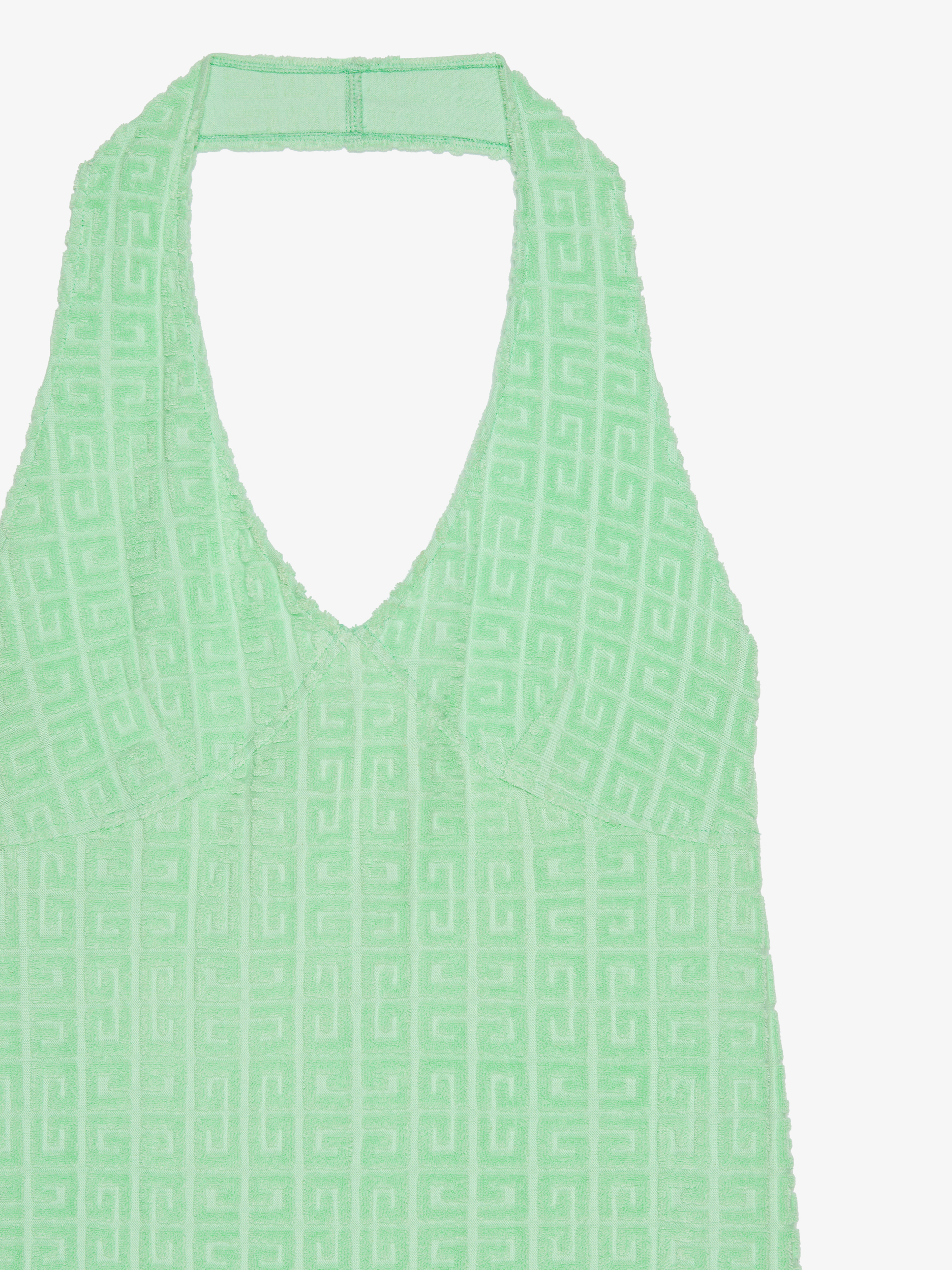 HALTER NECK TOWELLING DRESS