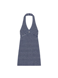 HALTER NECK TOWELLING DRESS