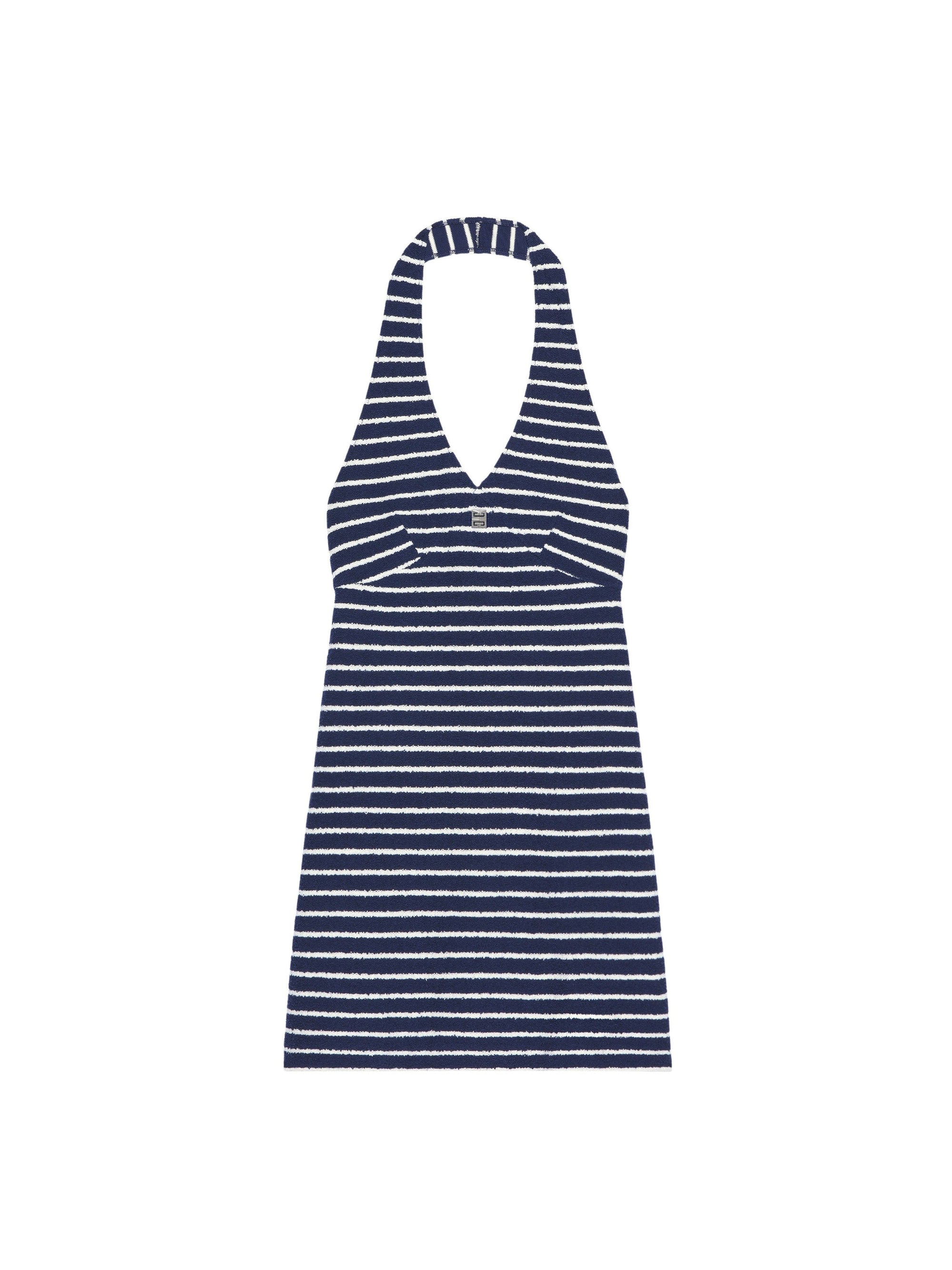 HALTER NECK TOWELLING DRESS