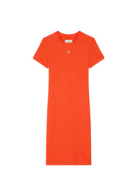 4G SHORT SLEEVES RIB TANK DRESS