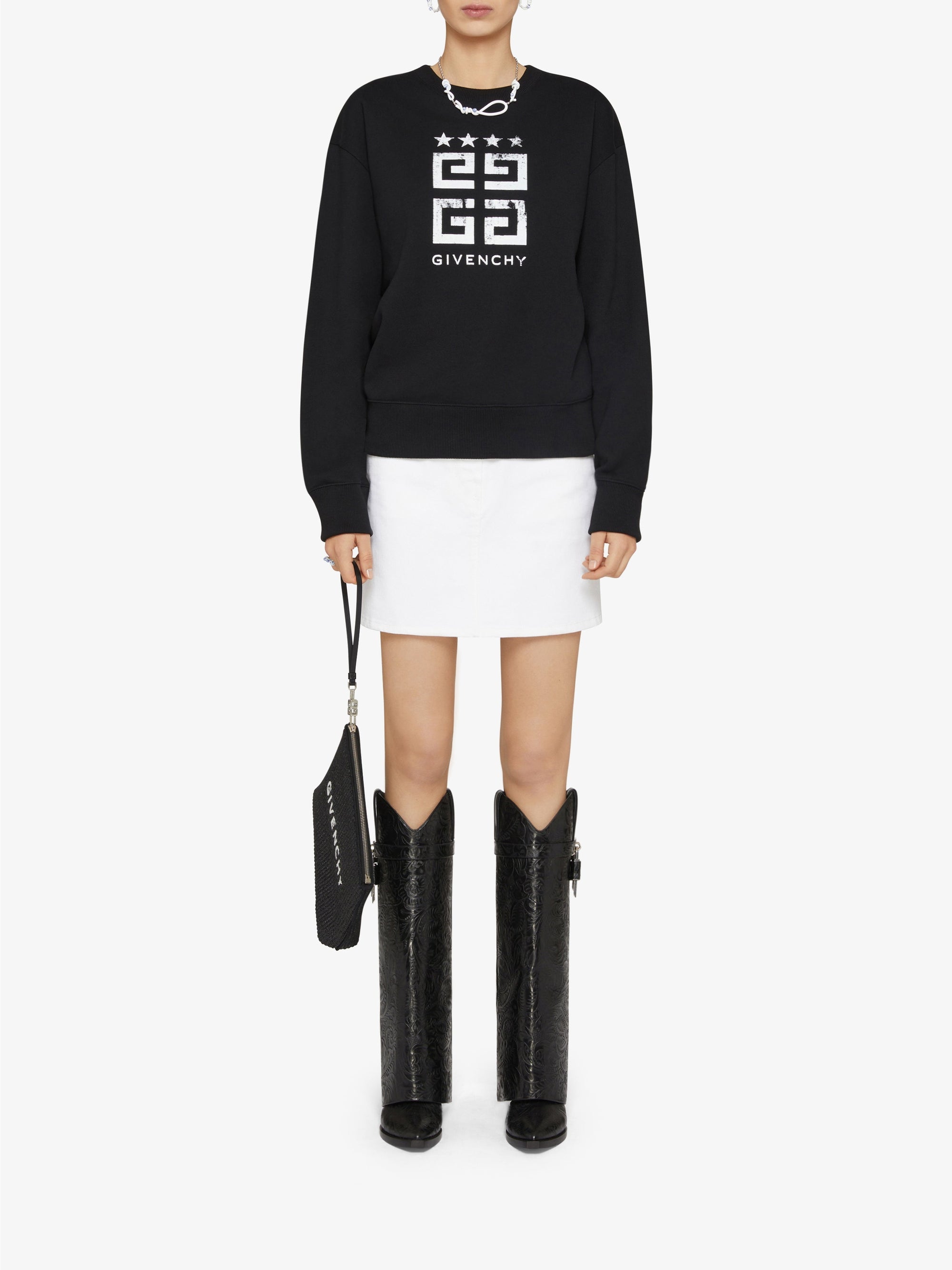 A LINE DENIM SKIRT