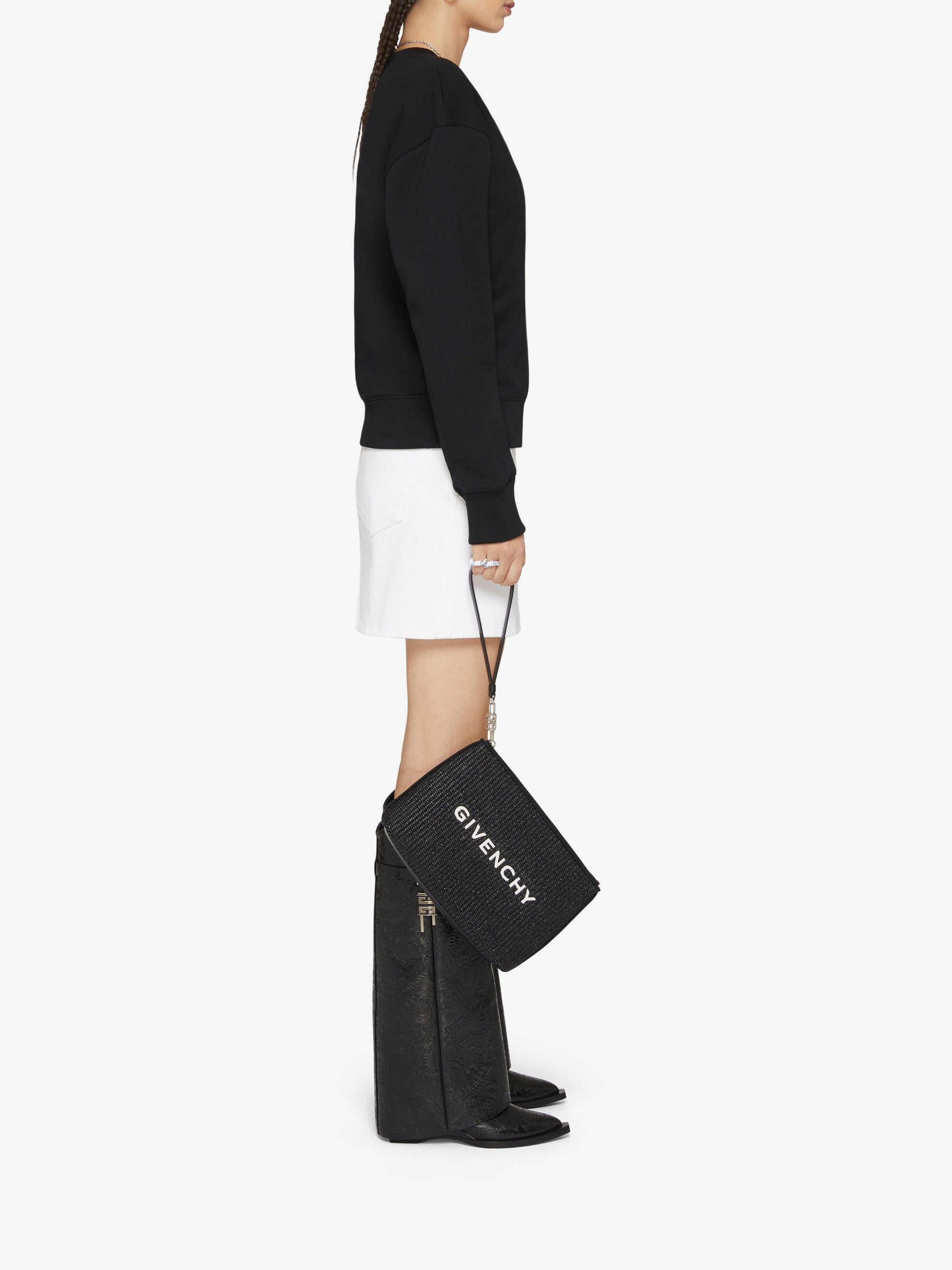 A LINE DENIM SKIRT