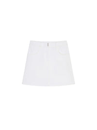 Denim skirt - White
