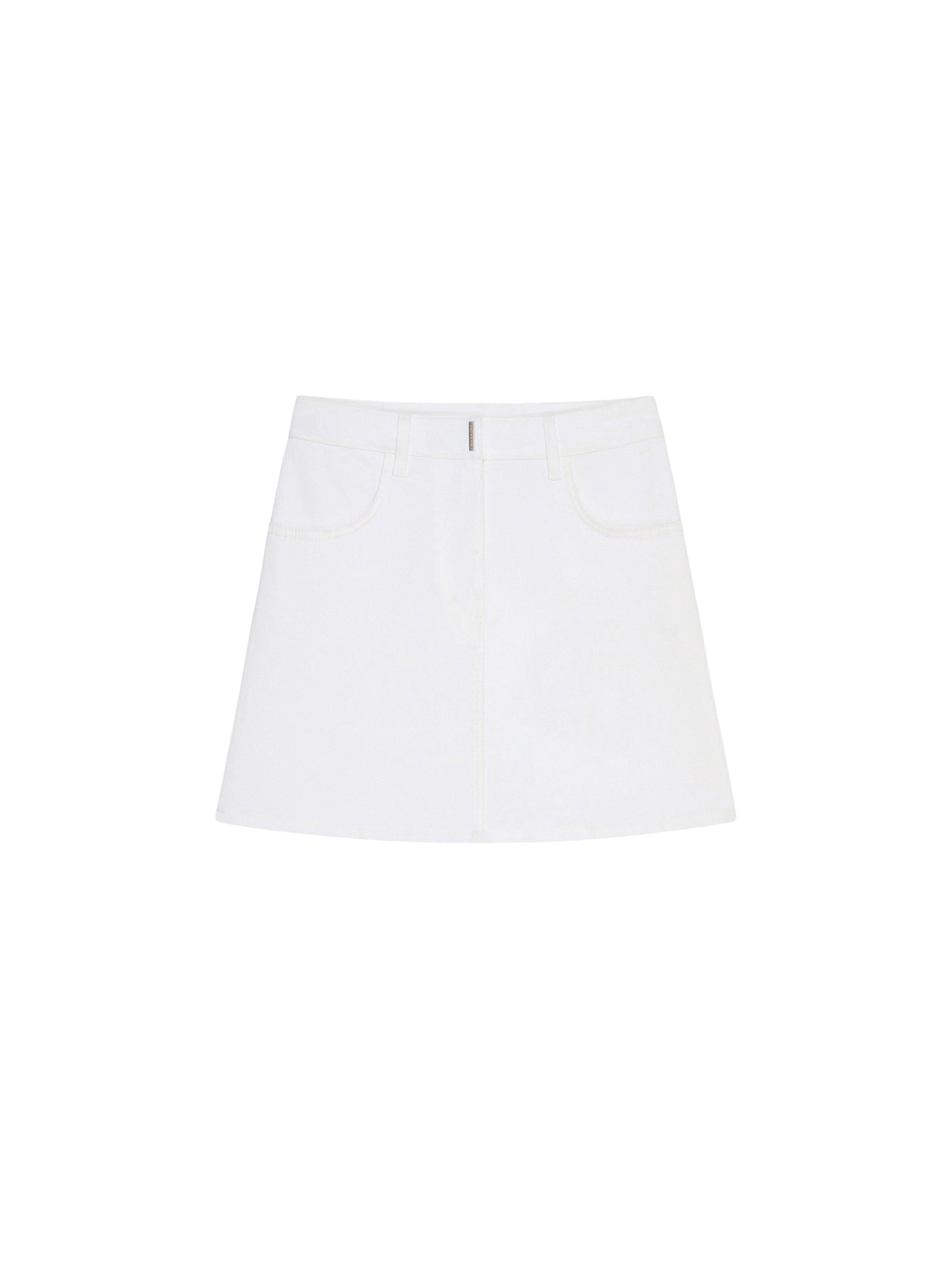 Denim skirt - White