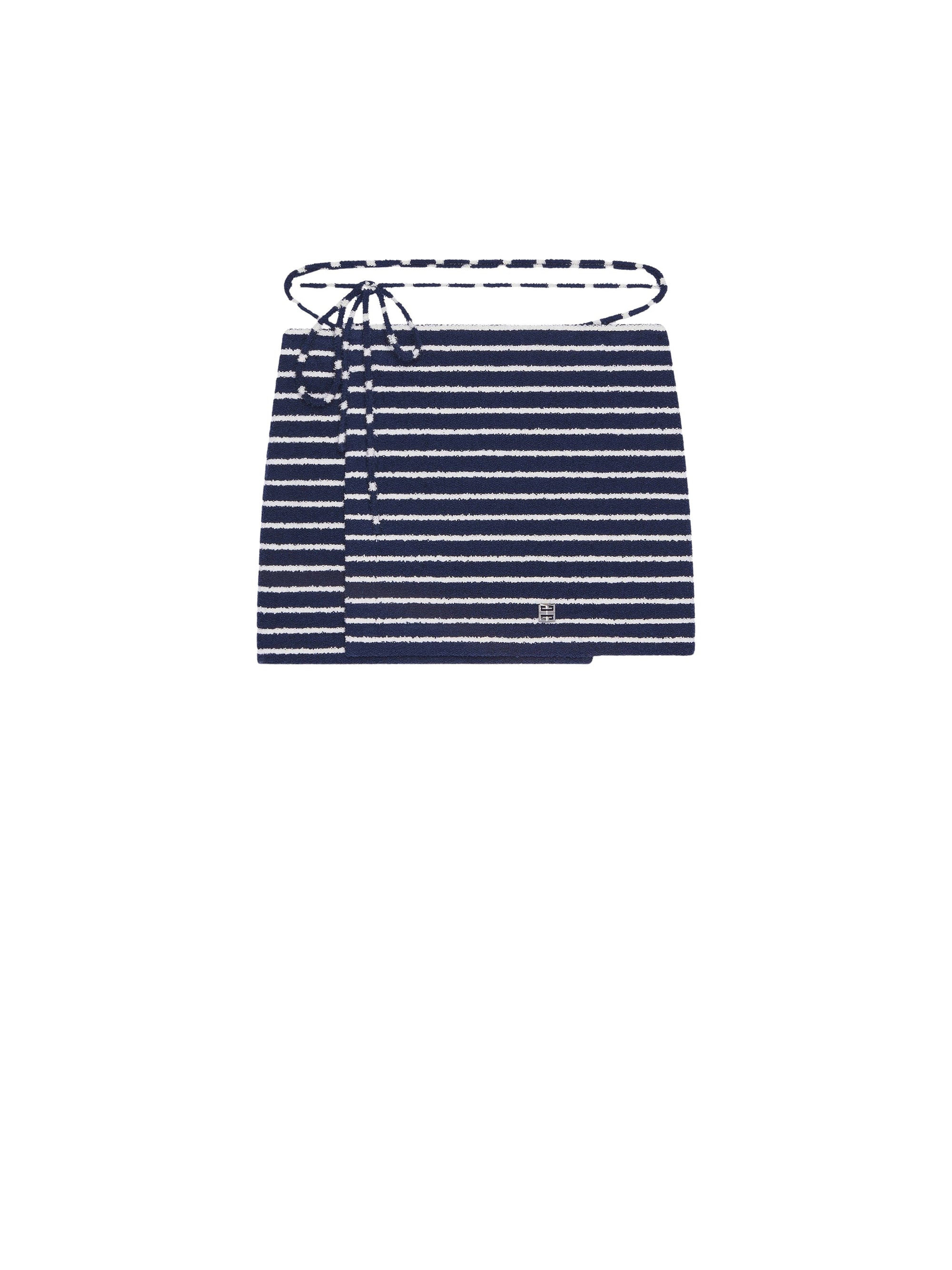 TOWELLING WRAP SKIRT