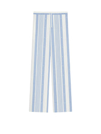 Pantalon et lin à rayures 4G - Blue & Off White