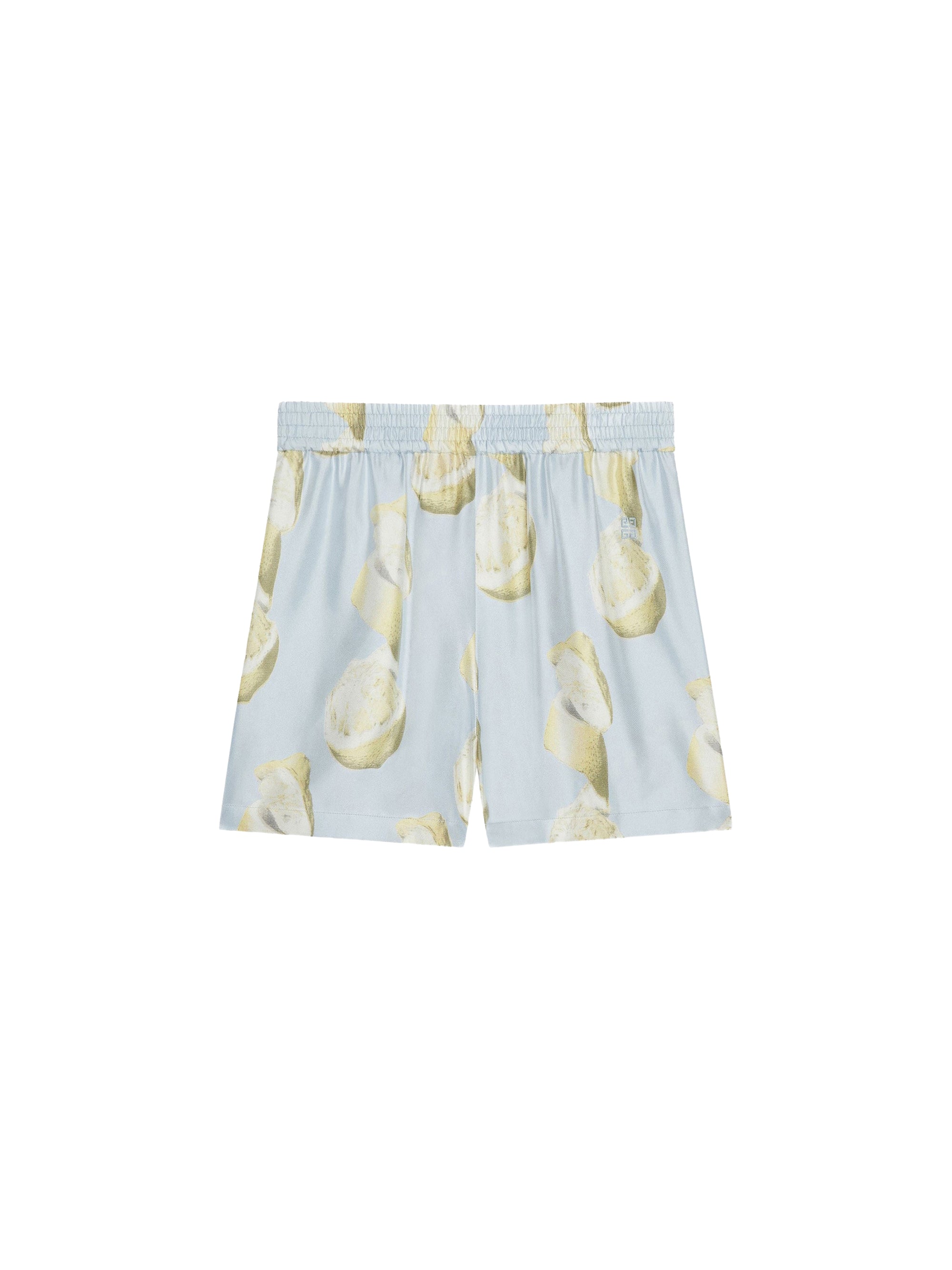 Short court en lin - Blue & Yellow