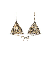 TRIANGLE BIKINI TOP WITH 4G PEARLS