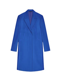 Manteau en satin de soie duchesse - Iris Purple