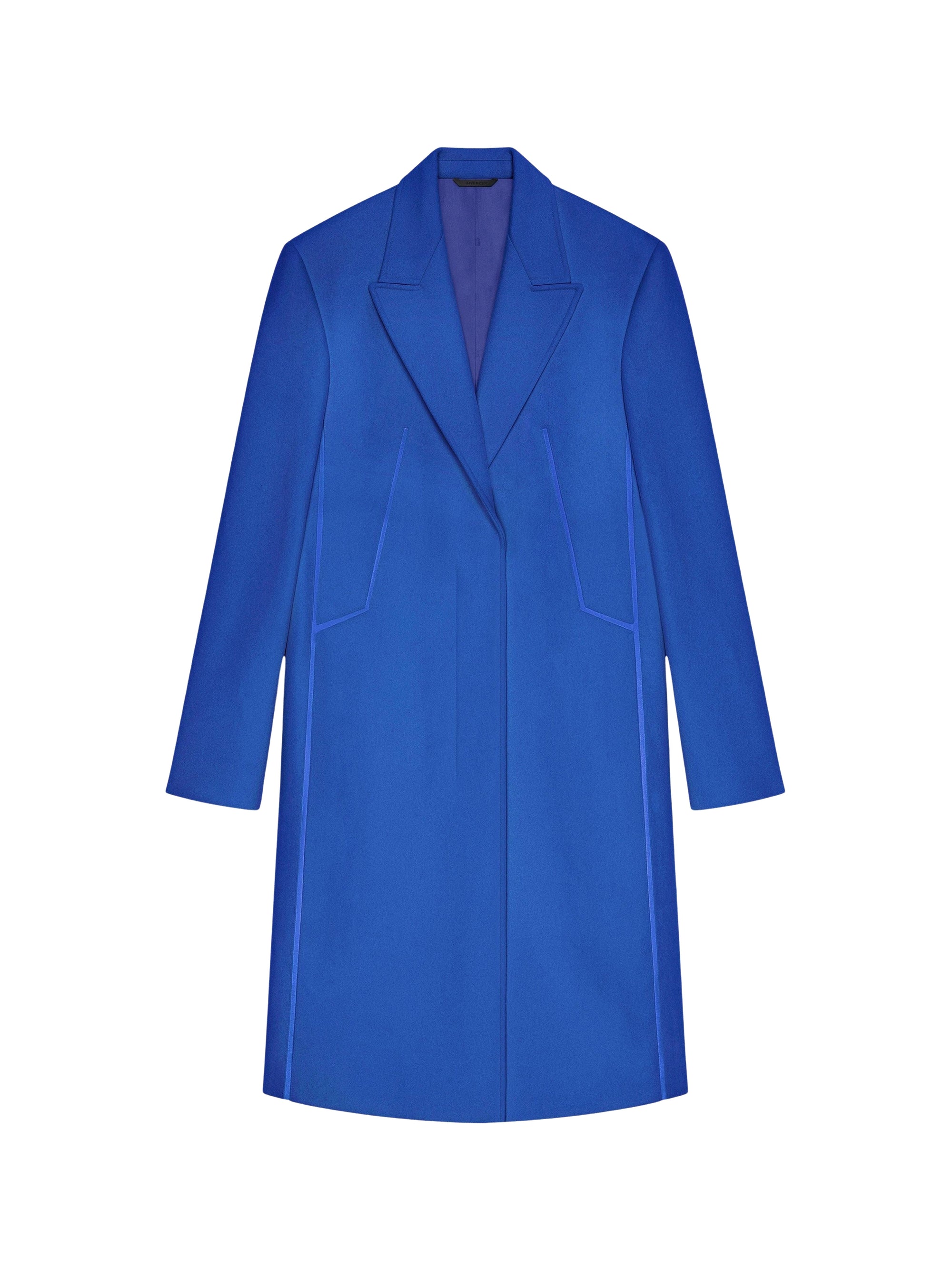 Manteau en satin de soie duchesse - Iris Purple