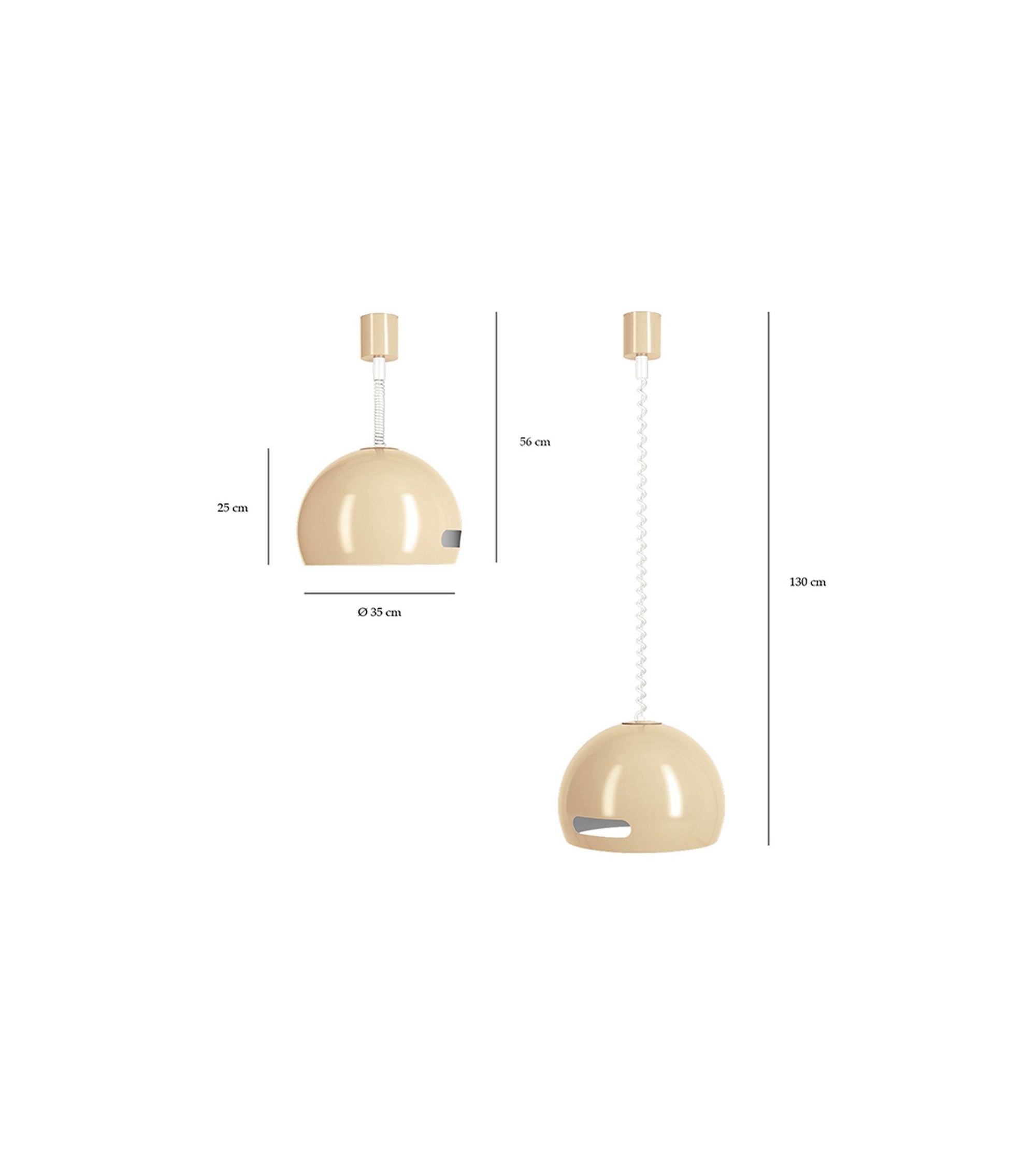Grande suspension Balla - Gris anthracite