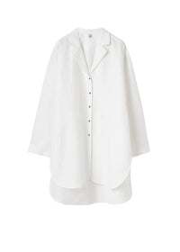 Chemise longue en lin mélangé - Tofu