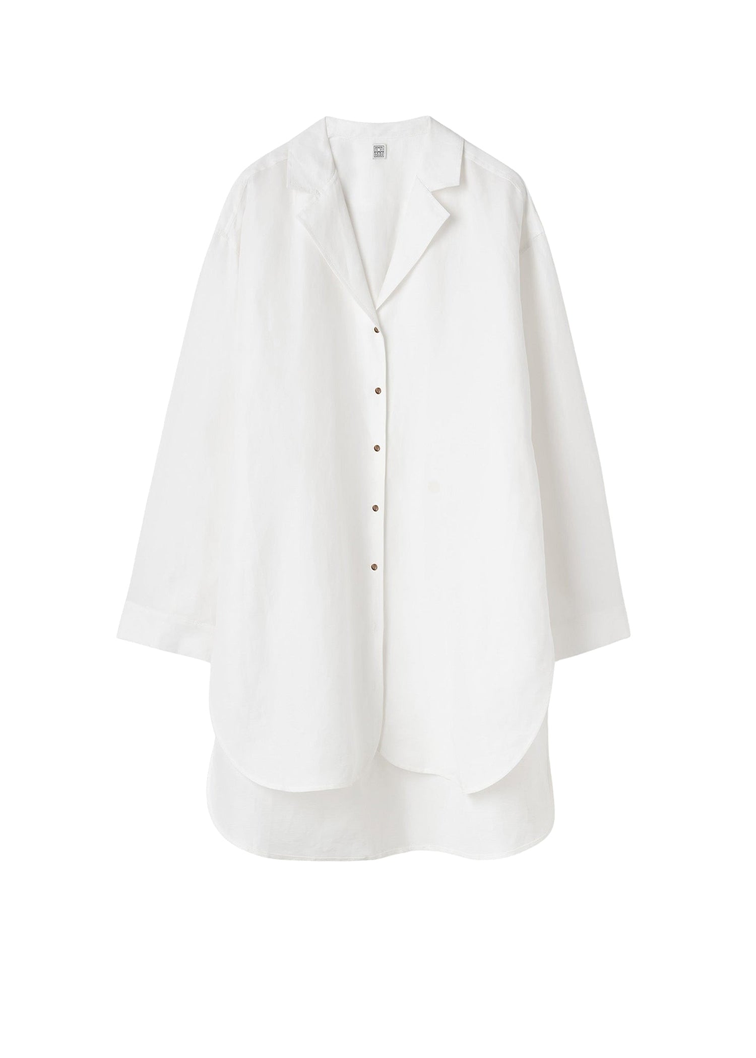 Chemise longue en lin mélangé - Tofu