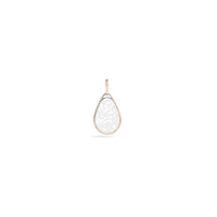 Pendentif Victoria en Or rose 18K & Agate blanche