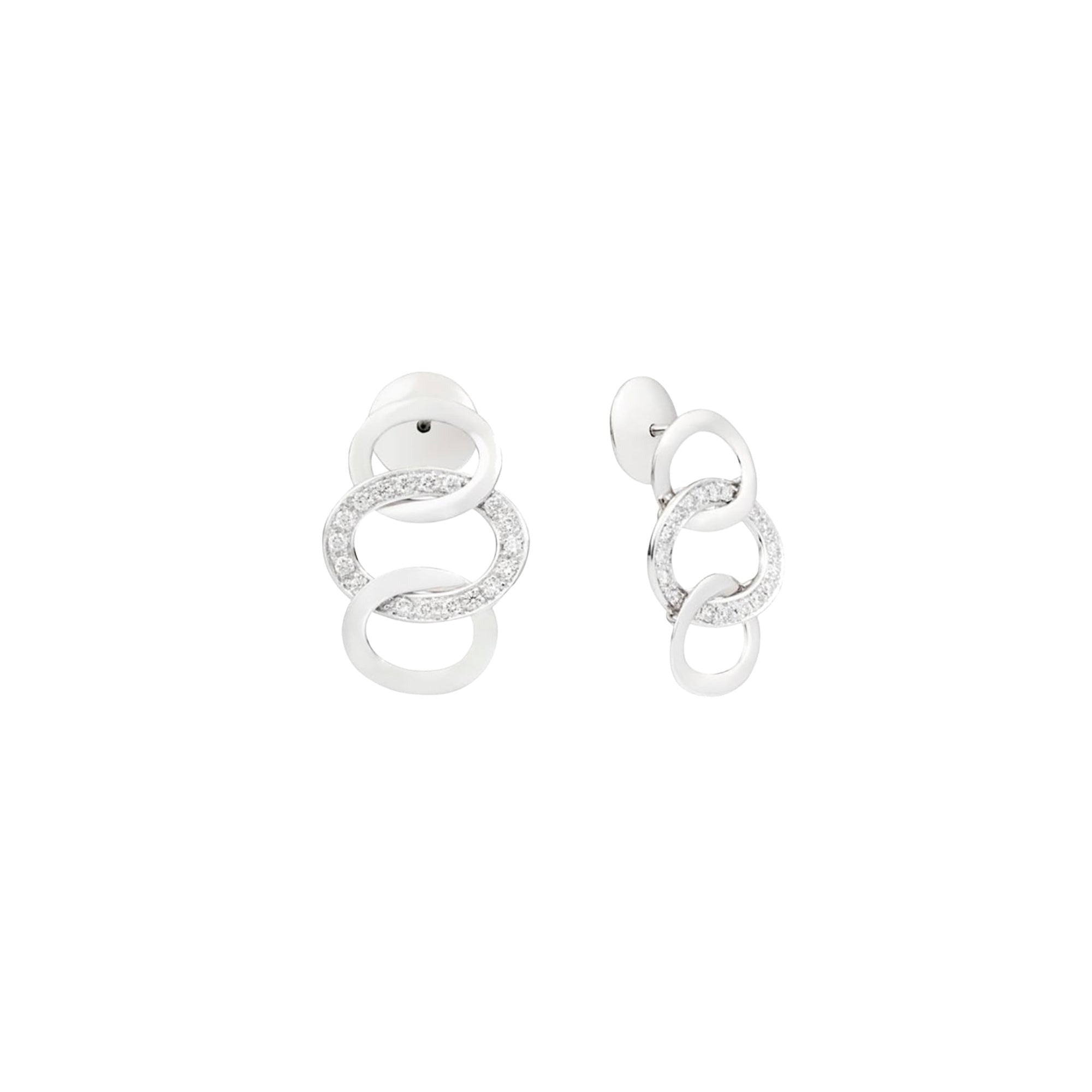 Brera Earrings in 18K White Gold & Diamond