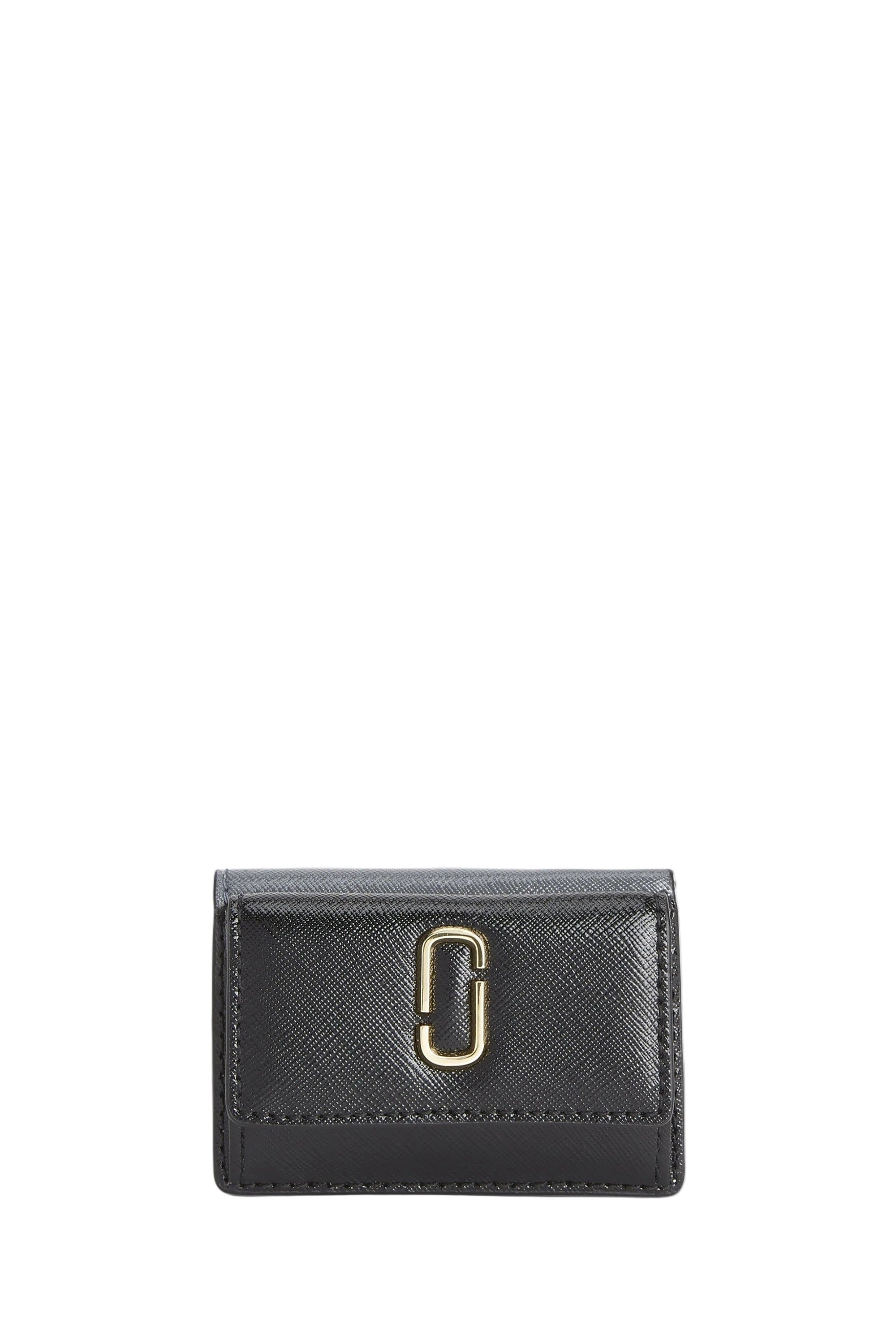 Portefeuille The Petit Trifold en cuir - Black Multicolor