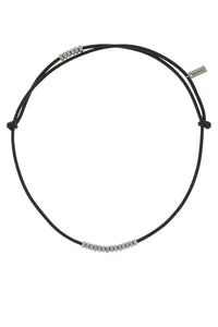 Collier ras de cou en velours et laiton - Silver