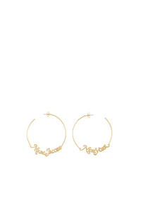 Boucles d'oreilles créoles en laiton - Gold