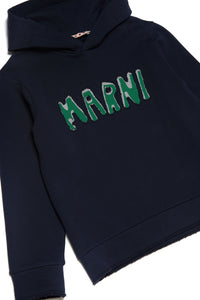 Sweat à capuche avec logo - Blue Navy