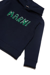 Sweat à capuche avec logo - Blue Navy