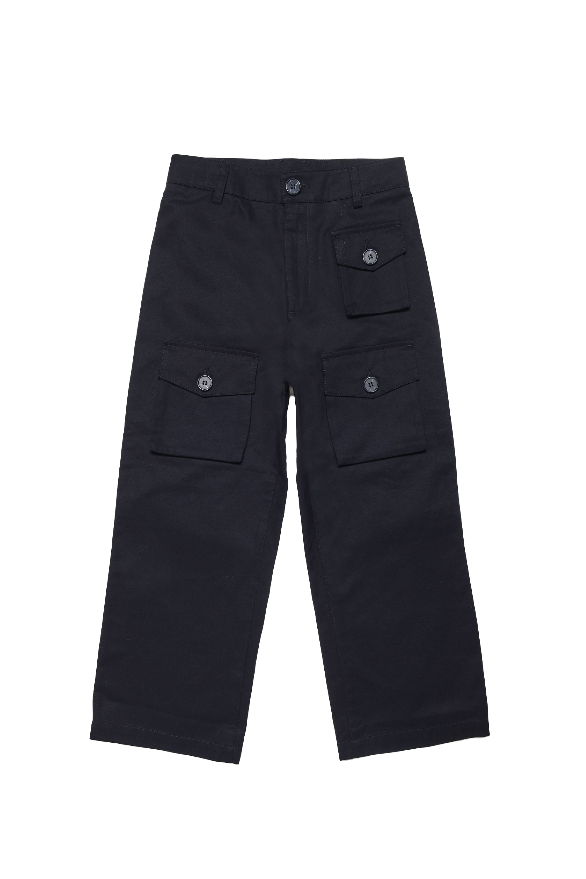 Trousers with pockets - Blue Navy