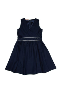 Robe évasée en laine - Blue Navy