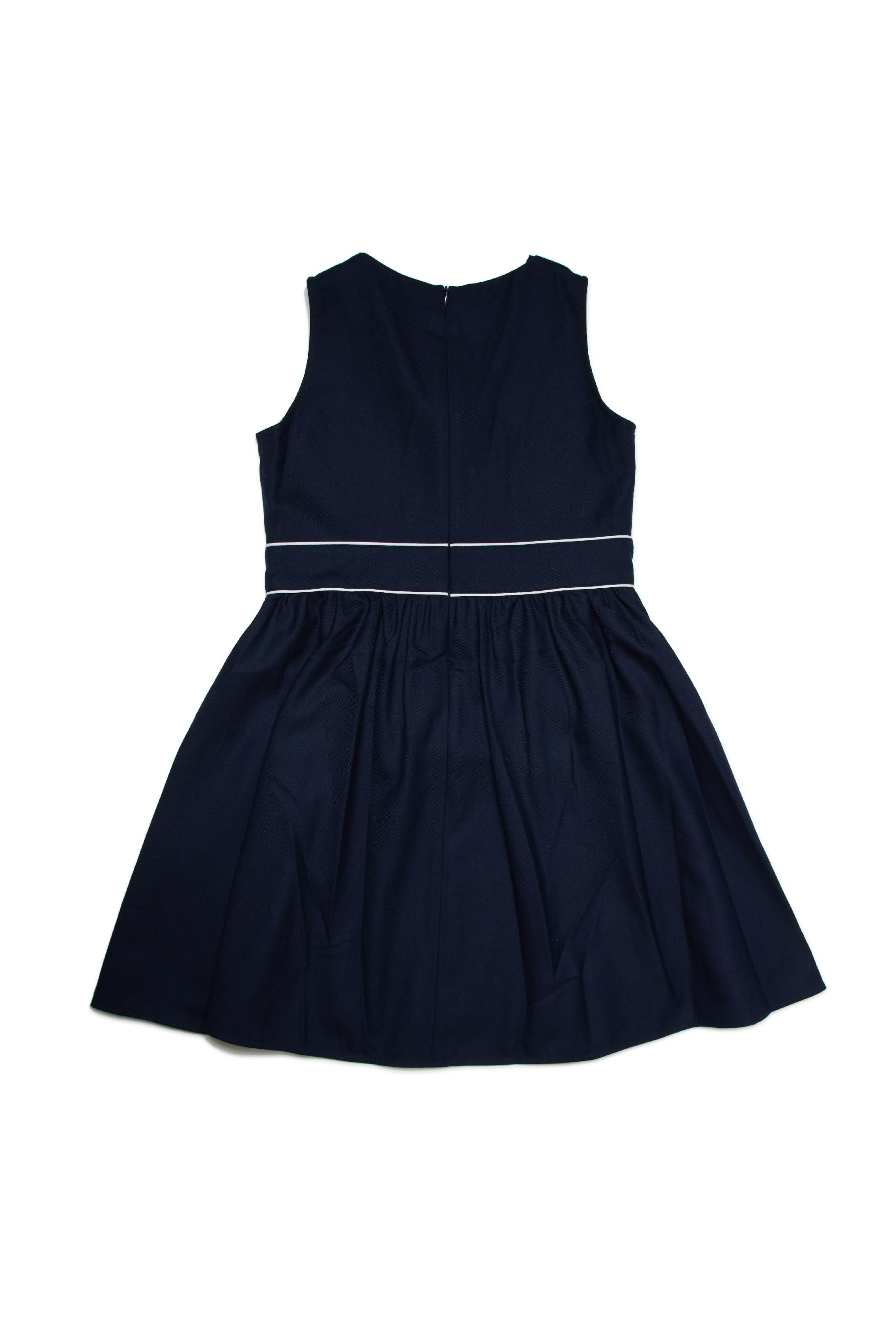 Robe évasée en laine - Blue Navy